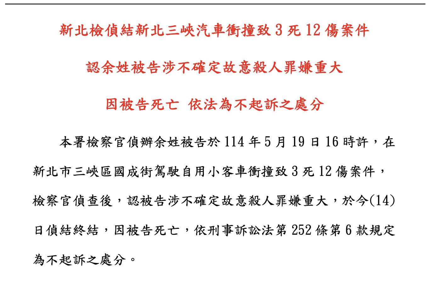 文章預覽：三峽這起造成 3 死 12 傷的悲劇令人痛心，我們首先要對…